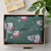 Schedel met Baard Kerst Tissue Papier (Geschenk)