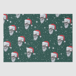 Schedel met Baard Kerst Tissue Papier