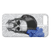 Schedel met blauwe hoed Case-Mate iPhone case (Achterkant (Horizontaal))