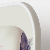 schedel met bloemen, witte achtergrond pickleball paddle (Links Detail)