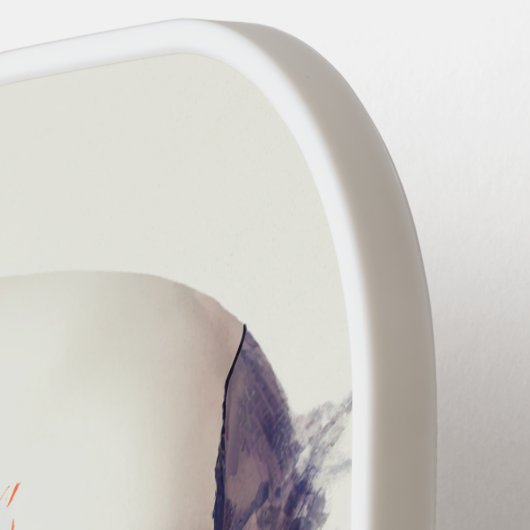 schedel met bloemen, witte achtergrond pickleball paddle (Links Detail)