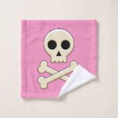 Schedel met Botten Bad Handdoek (Wasdoekje)