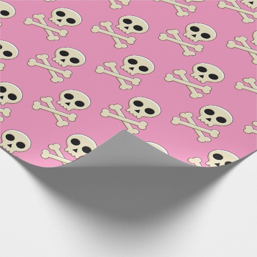 Schedel met Botten Cadeaupapier (Hoek)