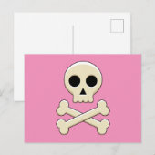 Schedel met Botten Feestdagenkaart (Voorkant / Achterkant)