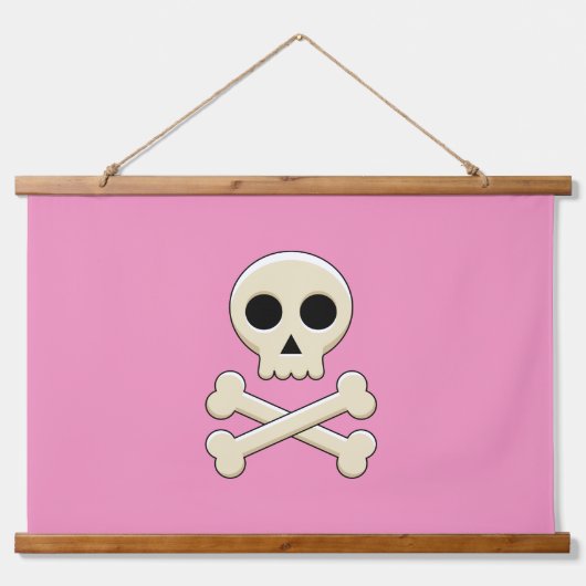 Schedel met Botten Hangend Wandkleed (Voorkant)
