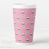 Schedel met Botten Latte Mok (Voorkant)