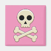 Schedel met Botten Magneet (Voorkant)