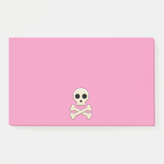 Schedel met Botten Post-it® Notes (Voorkant)