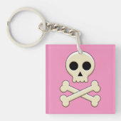 Schedel met Botten Sleutelhanger (Voorkant)