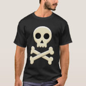 Schedel met Botten T-shirt (Voorkant)