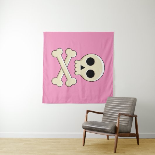 Schedel met Botten Wandkleed (In Situ (horizontaal))