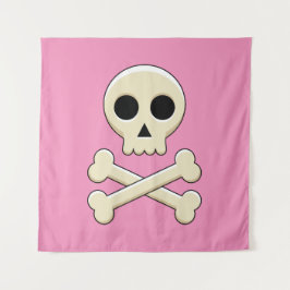 Schedel met Botten Wandkleed