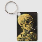 Schedel met brandende sigaret van Vincent van Gogh Sleutelhanger (Voorkant)