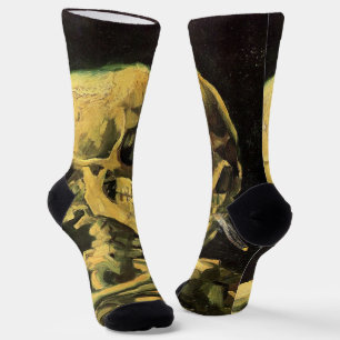 Schedel met brandende sigaret van Vincent van Gogh Sokken