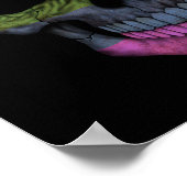  schedel met de vlag van Gay Pride Rainbow Poster (Hoek)