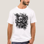 Schedel met draken t-shirt (Voorkant)