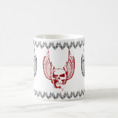 Schedel met etherische vleugels koffiemok (Center)