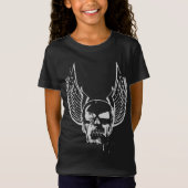 Schedel met etherische vleugels t-shirt (Voorkant)