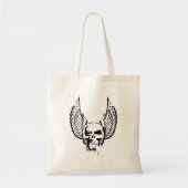 Schedel met etherische vleugels tote bag (Voorkant)