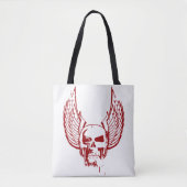 Schedel met etherische vleugels tote bag (Voorkant)