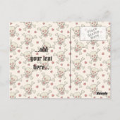 Schedel met harten briefkaart (Achterkant)