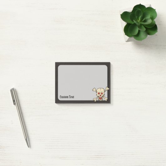 Schedel met harten post-it® notes (Kantoor)