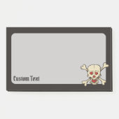 Schedel met harten post-it® notes (Voorkant)