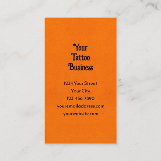 Schedel met hoge hoed verbrand Sinaasappel blauw T Visitekaartje (Achterkant)