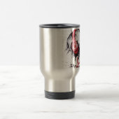 Schedel met hoofdtelefoon ontwerp reisbeker (Center)