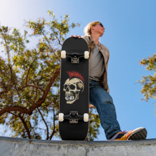 Schedel met Mohawk Punk Rock Persoonlijk Skateboard