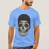 Schedel met muts t-shirt (Voorkant)