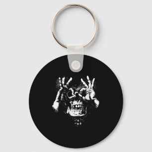 Schedel met OK Patroon Graphic Sleutelhanger