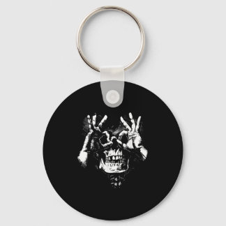 Schedel met OK Patroon Graphic Sleutelhanger
