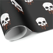 Schedel met Oranje druppels inpakpapier (Rol Hoek)