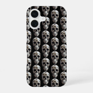 Schedel met patroon iPhone 16 hoesje