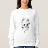 schedel met roos trui (Voorkant)