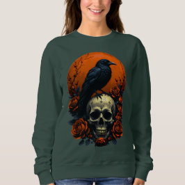 Schedel met Rozen & Crow Gothic Sweatshirt