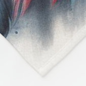 Schedel met Rozen en Bluebird Fleece Deken (Hoek)