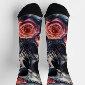 Schedel met Rozen en Bluebird Sokken (Top)
