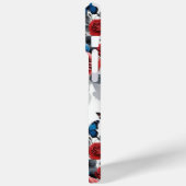 Schedel met Rozen en Vlinders Drippy Paint Case-Mate iPhone Case (Achterkant / Links)