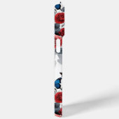 Schedel met Rozen en Vlinders Drippy Paint Case-Mate iPhone Case (Achterkant / Rechts)