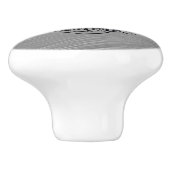 schedel met rozen keramische knop (Zijkant)