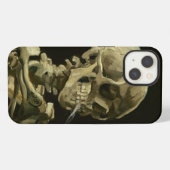 Schedel met sigaret Van Gogh iPhone Hoesje (Achterkant horizontaal)