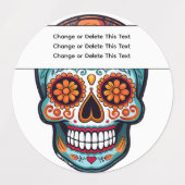 Schedel met Suiker Labels (Design 2)