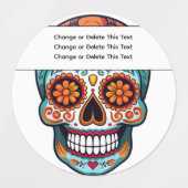 Schedel met Suiker Labels (Design 1)