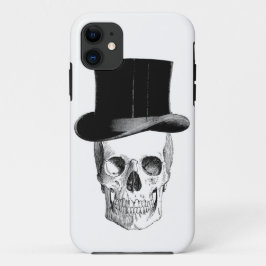 schedel met Tophat Case-Mate iPhone Case