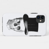 schedel met Tophat Case-Mate iPhone Case (Achterkant (horizontaal))