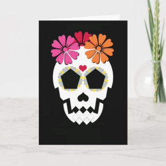 Schedel met Wenskaart Kaart