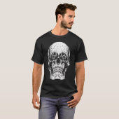 schedel met zonnebrillen Gothic Punk Grunge Horror T-shirt (Voorkant volledig)