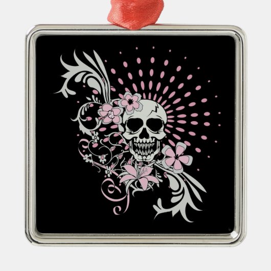 schedel metalen ornament (Voorkant)
